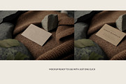 Realistic visiting card mockup, a Mockup by boreālis (Thumbnail 2 of 2)