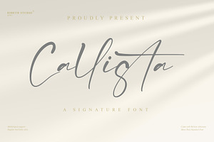 Callista - Signature Font