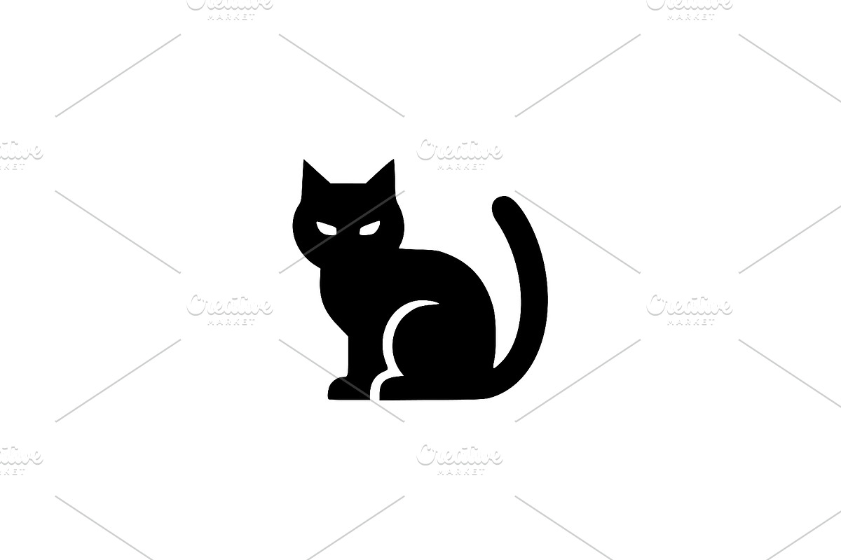 Sitting Cat Silhouette Vector, an Animal Illustration by Vectorium Studio (Photo 1 of 4)