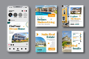 Modern Real Estate Instagram Post, a Social Media Template by MightyDesign