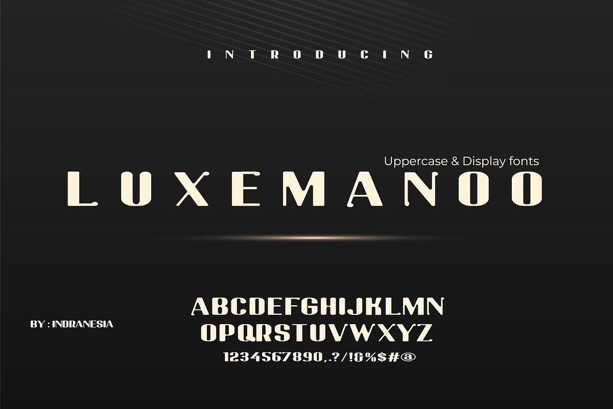 LUXEMANOO, a Sans Serif Font by indranesia (Photo 1 of 2)