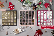 Christmas Countdown Kit AI/EPS/JPG, a Card Template by OlgaRom (Thumbnail 2 of 3)