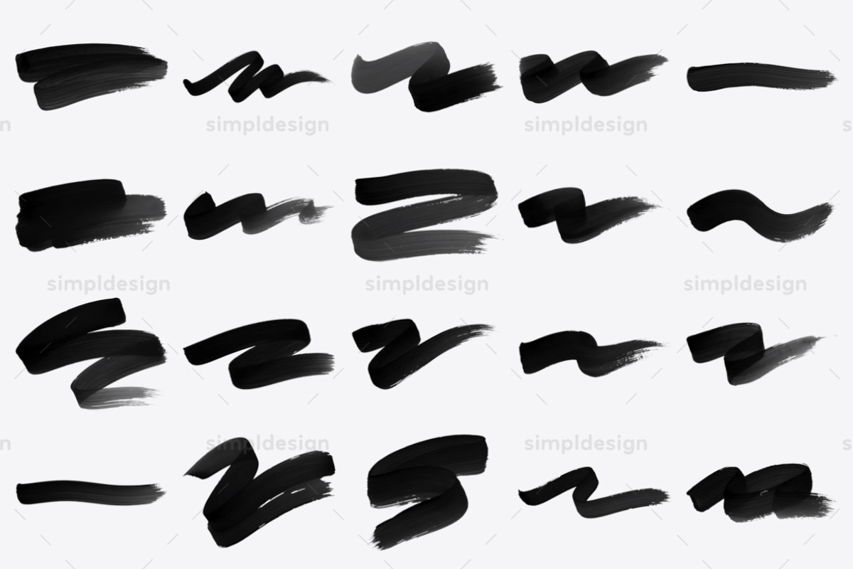 Painterly Gouache Photoshop Brushes, a Brush Add-On by SimplDesign (Photo 2 of 3)
