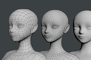 Stylized Girl Abby Shape Mesh, a Characters & Person 3D Model by VK Studio (Thumbnail 12 of 16)