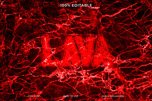 Lava 3D Effect Style