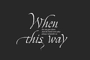Zalika - Italic Calligraphy Font, a Blackletter Font by Cititype (Thumbnail 8 of 12)