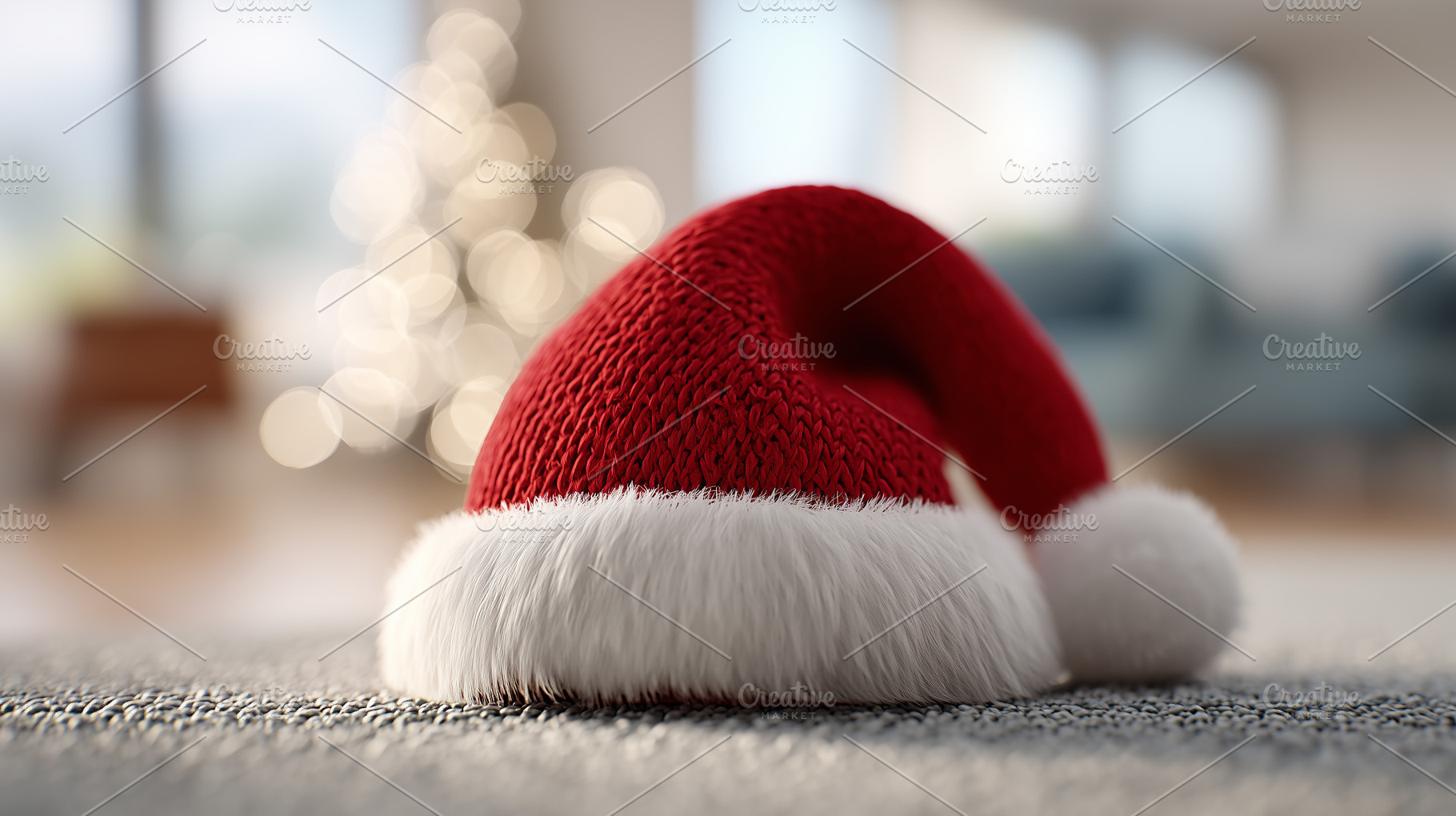 Soft, red Santa hat with white fur, a Holiday Photo by MistyDay