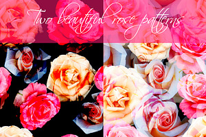 Beautiful seamless floral patterns.