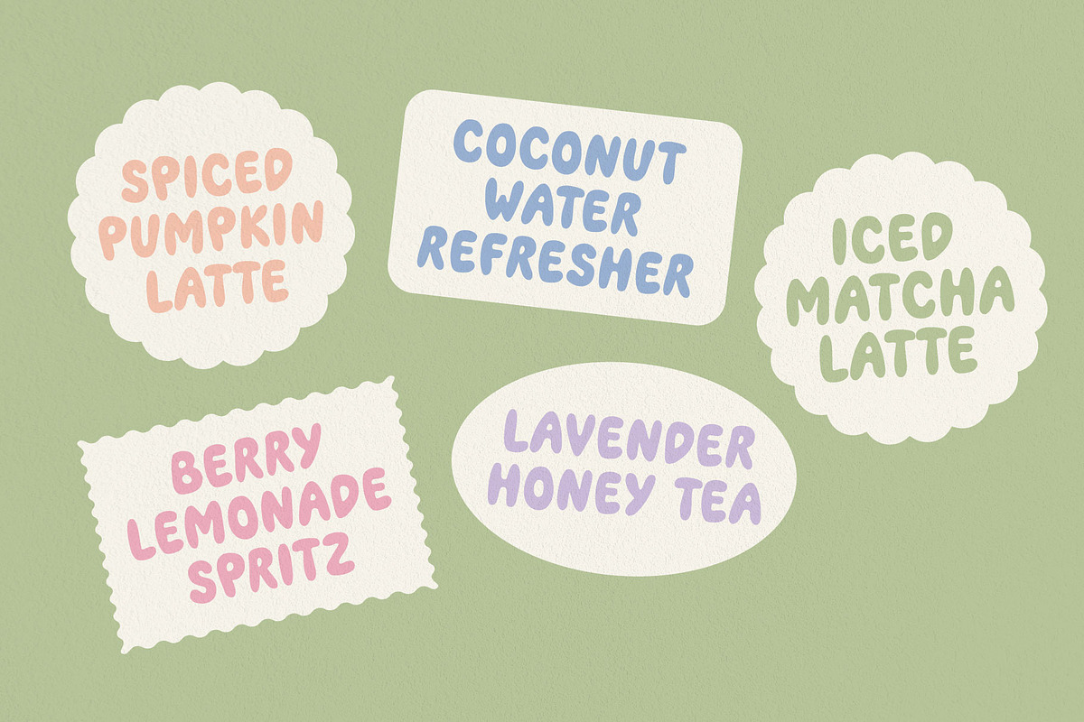 Chubby Bubbie - Bubble Display Font, a Handwritten Font by type peace (Photo 4 of 8)