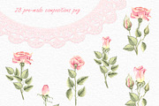 Ethereal Roses watercolor collection, a Decorative Illustration by susie-p-art (Thumbnail 4 of 19)