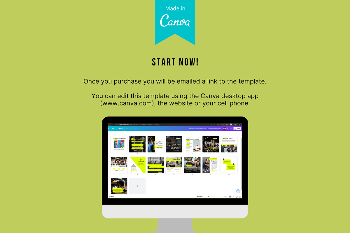 Fitness Coach Social Media, a Social Media Template by Sincerely Media (Photo 9 of 9)