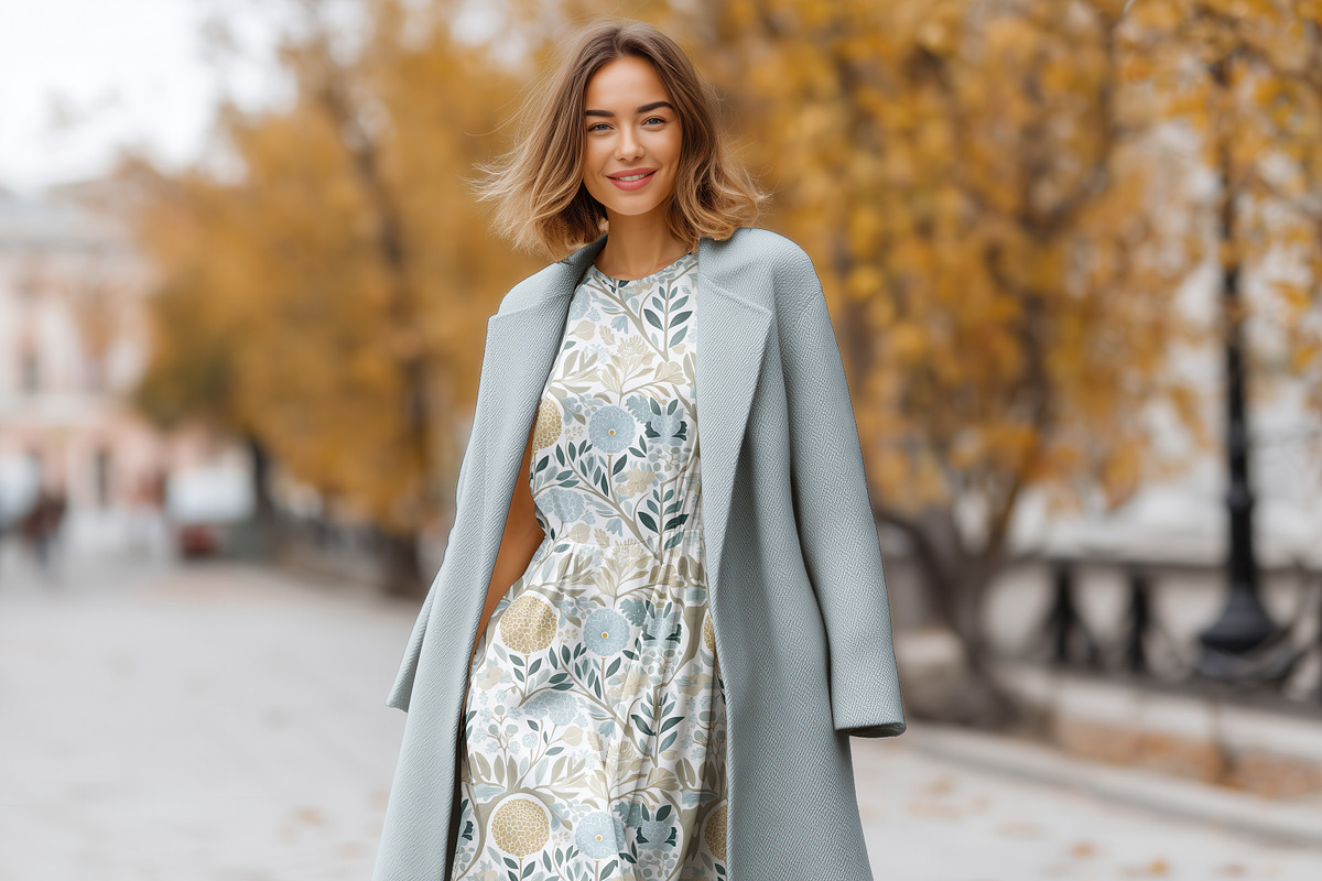Fall Dress City Street Mockup PSD, a Shirt Mockup by 1001 mockups (Photo 7 of 9)