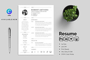 Clean Resume CV, a Resume Template by Blackcloud_Creations (Thumbnail 4 of 7)