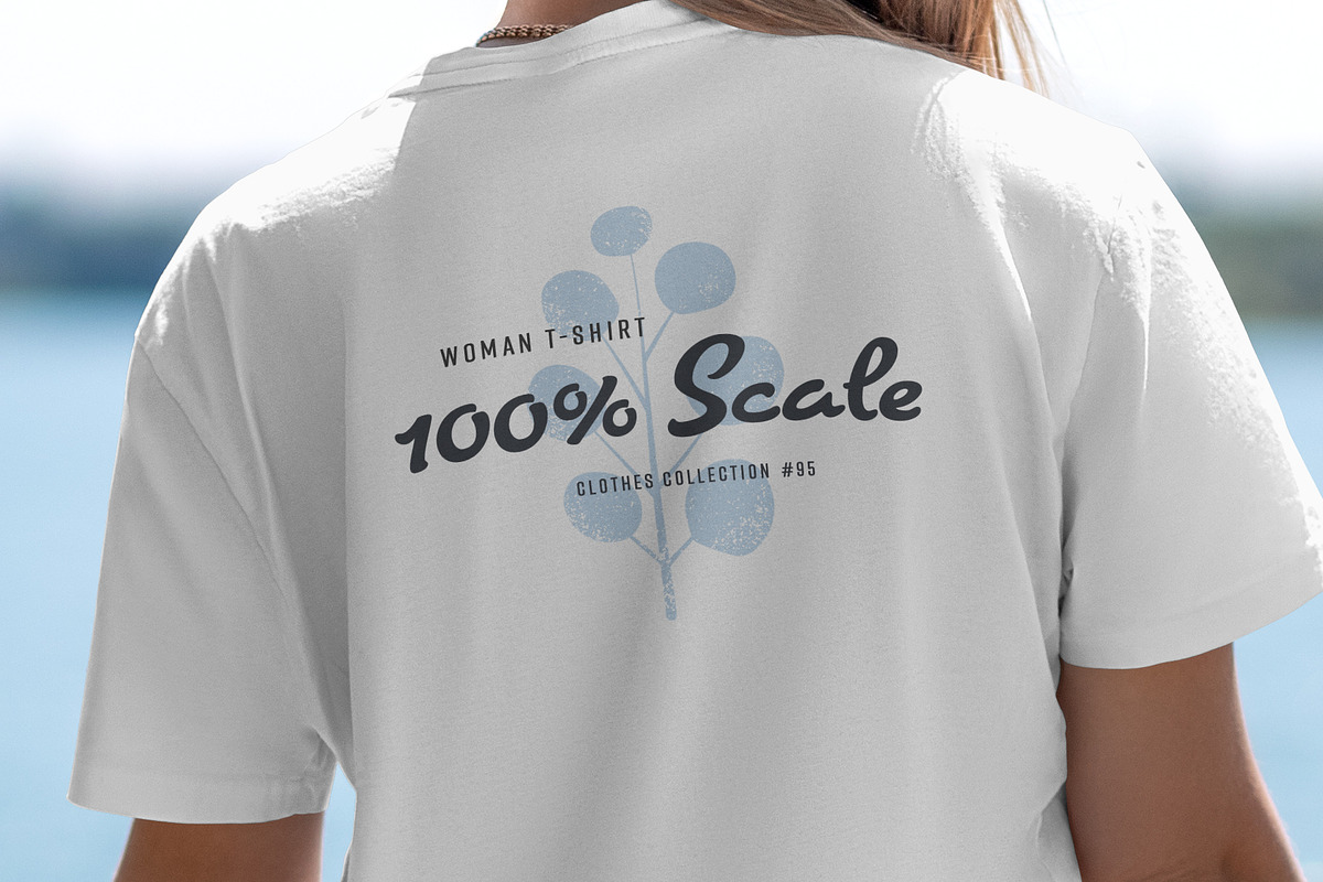 5 Mockup T-Shirt on a Woman, a Shirt Mockup by Grow Design Craft Studio (Photo 6 of 7)