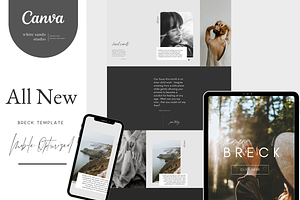 BRECK Canva Sales Page Template