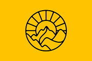 Mountain Hill Valley Sun Logo, a Branding & Logo Template by Buqancreative (Thumbnail 1 of 4)