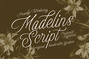 Madelins Script, a Script Font by Littlehand (Thumbnail 1 of 9)