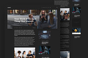 Naomi Dark - Blog & Portfolio PSD, a Websites & App Template by FreshPixels (Thumbnail 8 of 9)