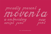 Movento | A Embroidery Script Font, a Handwritten Font by Berdansabersama (Thumbnail 1 of 9)