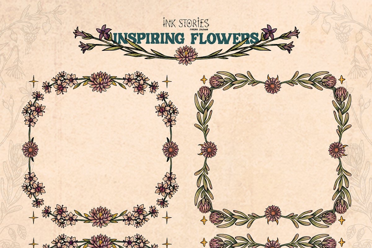 Inspiring Flowers, a Decorative Illustration by Ink Stories (Photo 10 of 21)