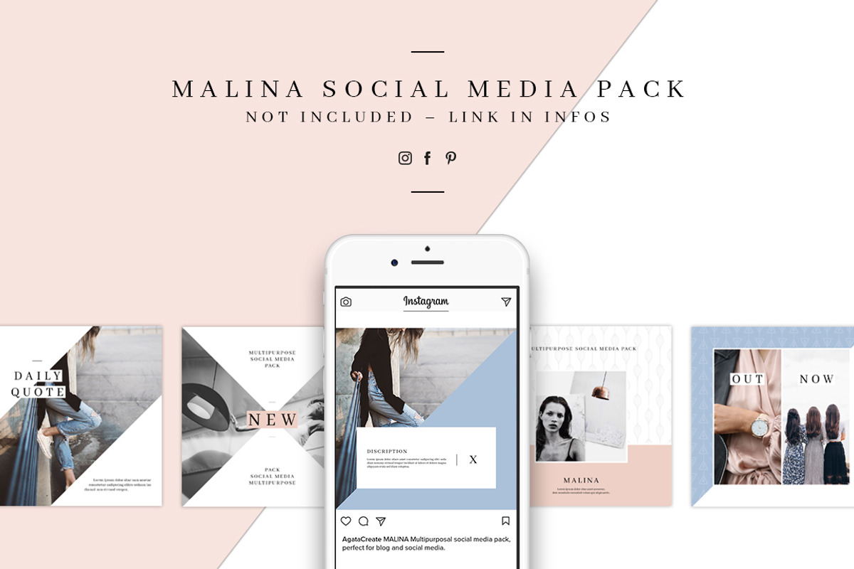 MALINA Trifold Brochure + Pattern, a Brochure Template by AgataCreate (Photo 10 of 10)