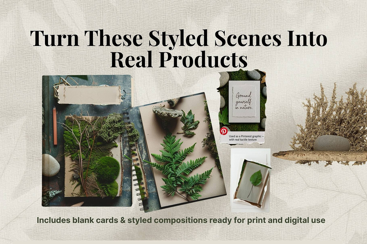 Forest Calm  Flatlays, Botanical PNG, an Object Graphic by Pachel (Photo 3 of 6)