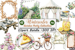 Garden Party Collection, an Illustration by DreamCafeArt