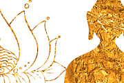 Gold Meditation clipart, an Object Graphic by SweetRenieDesigns (Thumbnail 3 of 4)