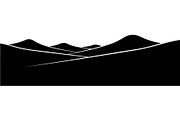 Minimal Landscape Silhouette, an Object Graphic by Designer_Momina (Thumbnail 9 of 19)