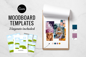 Moodboard Template Bundle Canva