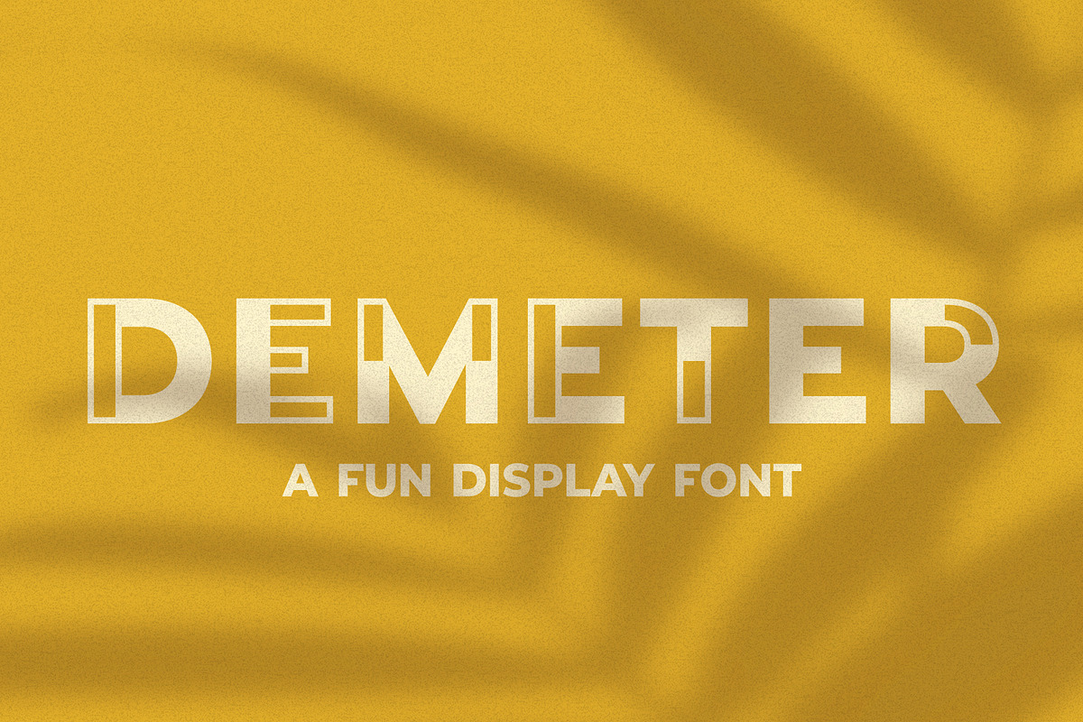 Demeter // A Fun Display Font
