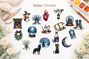 Gothic Academia Christmas Clipart, an Illustration by Artnoy (Thumbnail 6 of 8)