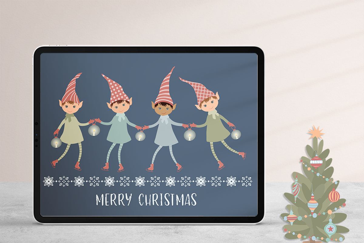 Christmas Elves Par 1 Illustrations, a Decorative Illustration by Irena Art (Photo 2 of 11)