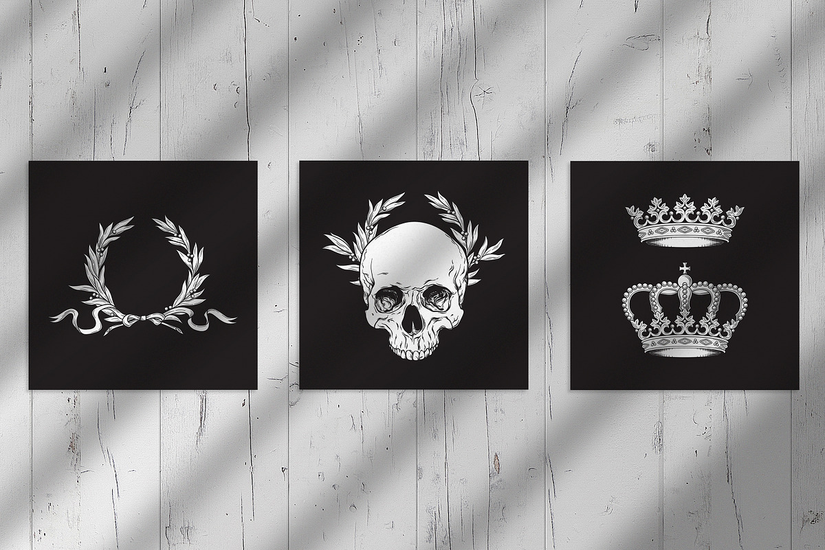 Royal hand drawn vector designs, a Decorative Illustration by Croisy (Photo 3 of 5)