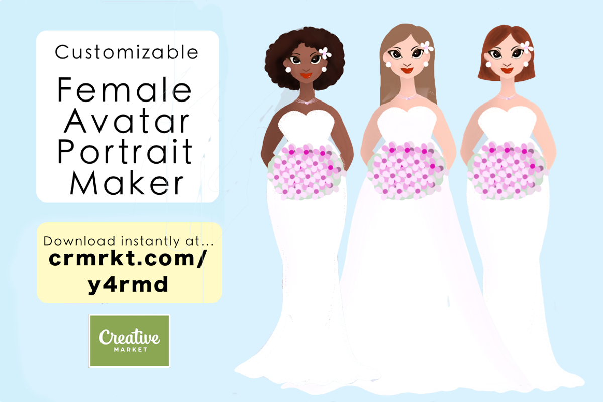 Personalized female portrait creator, a Person Illustration by CosmicMedium (Photo 3 of 5)