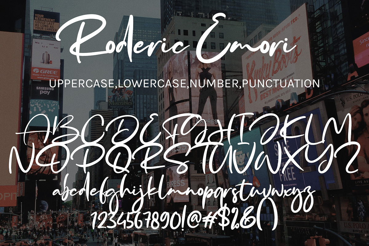 Roderic Emori, a Handwritten Font by HaKi Studio (Photo 5 of 5)