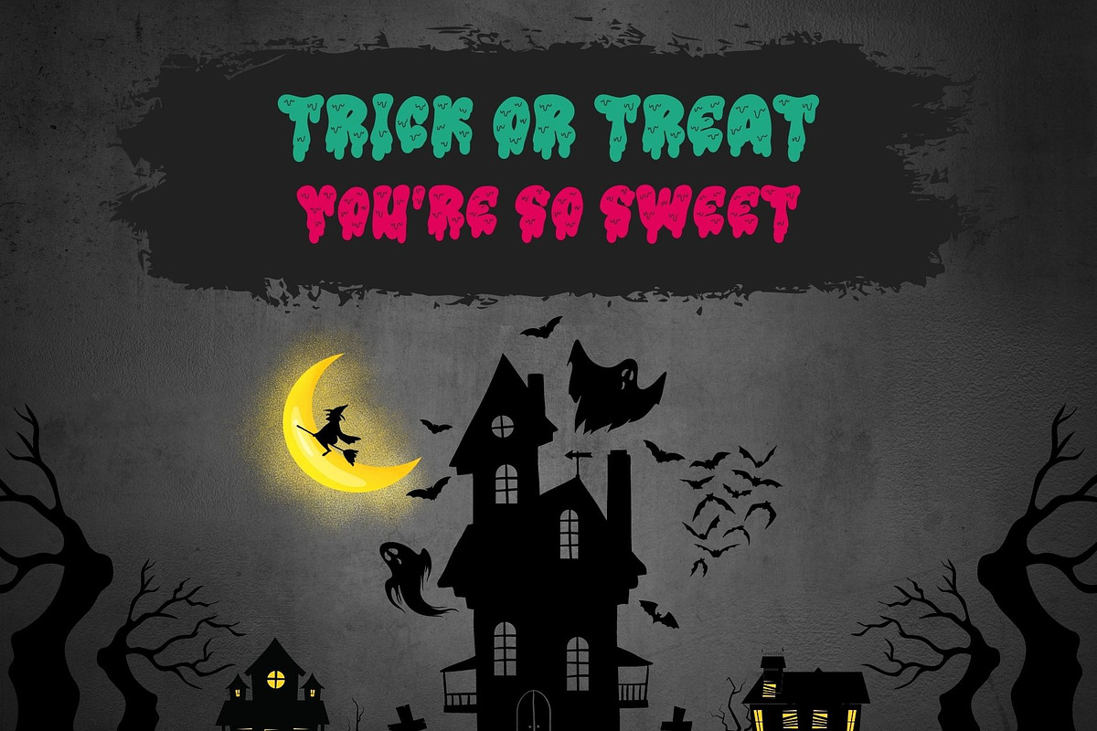 Retro Zombie is a Halloween font, a Handwritten Font by Brown Cupple (Photo 4 of 8)