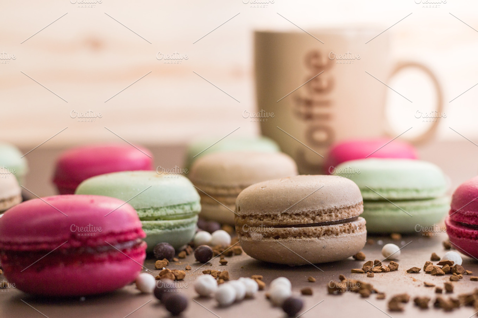 Macarons featuring macaron, macarons, and sugar, a Food & Drink Photo by Iván Noguera Photography