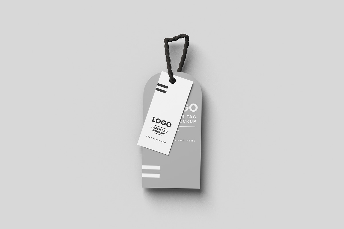 Paper Tag Mockup, a Print Template by Alhaytar (Photo 1 of 2)