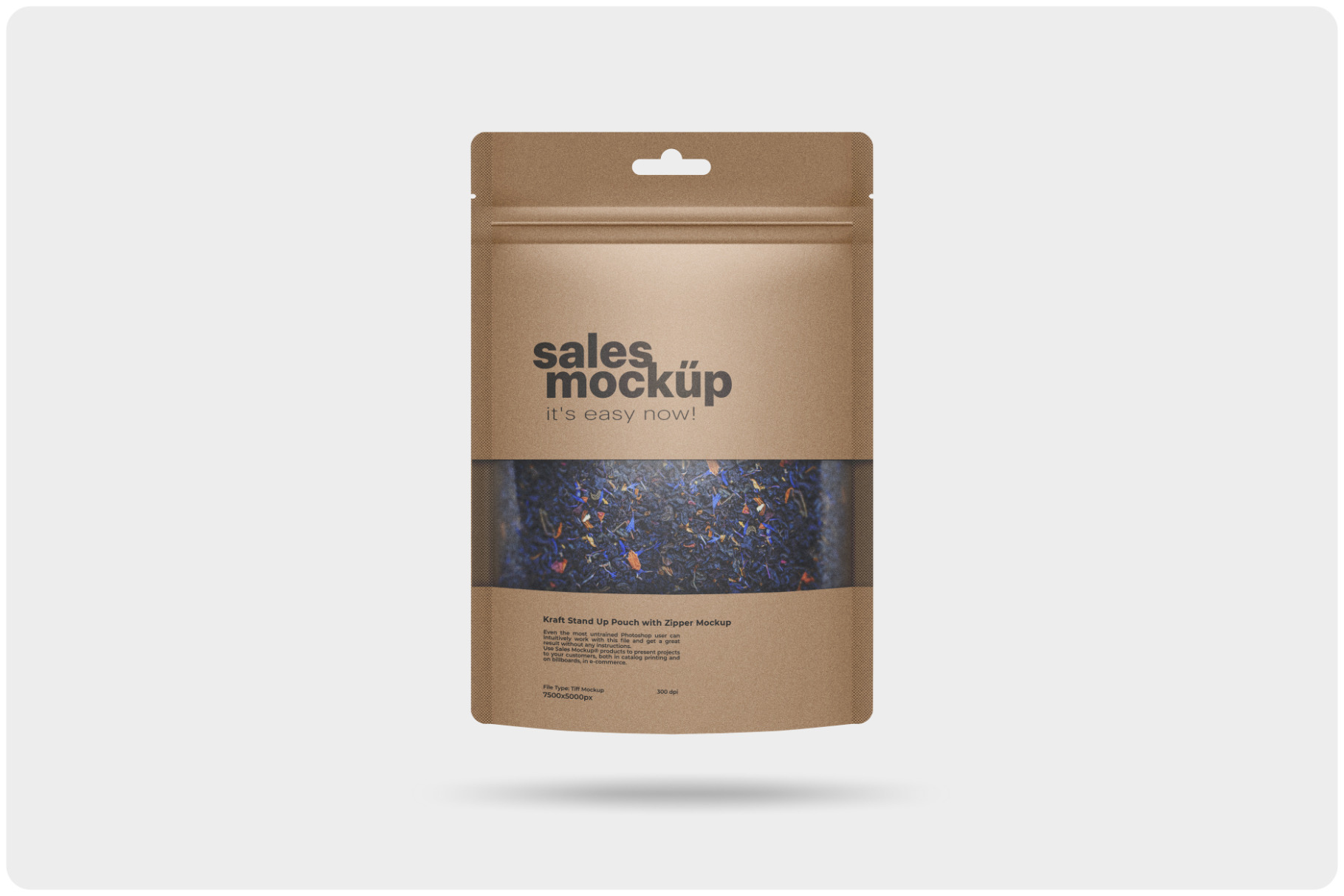 Kraft Stand Up Pouch Doy-pack Mockup, a Packaging Mockup by Reformer Mockup