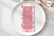 Floral Asian Wedding Menu - F1A, an Invitation Template by YeeqsWedding (Thumbnail 1 of 5)