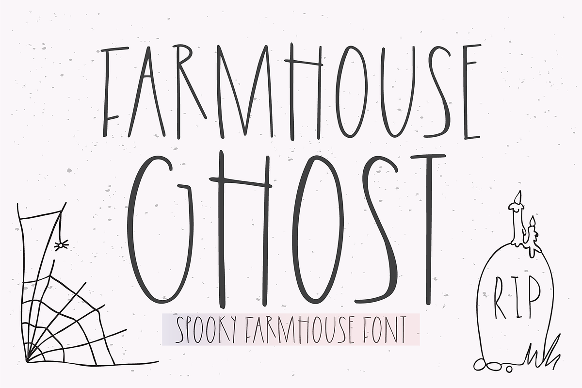 FARMHOUSE GHOST Halloween Font, a Sans Serif Font by Blush Font Co. (Photo 1 of 6)