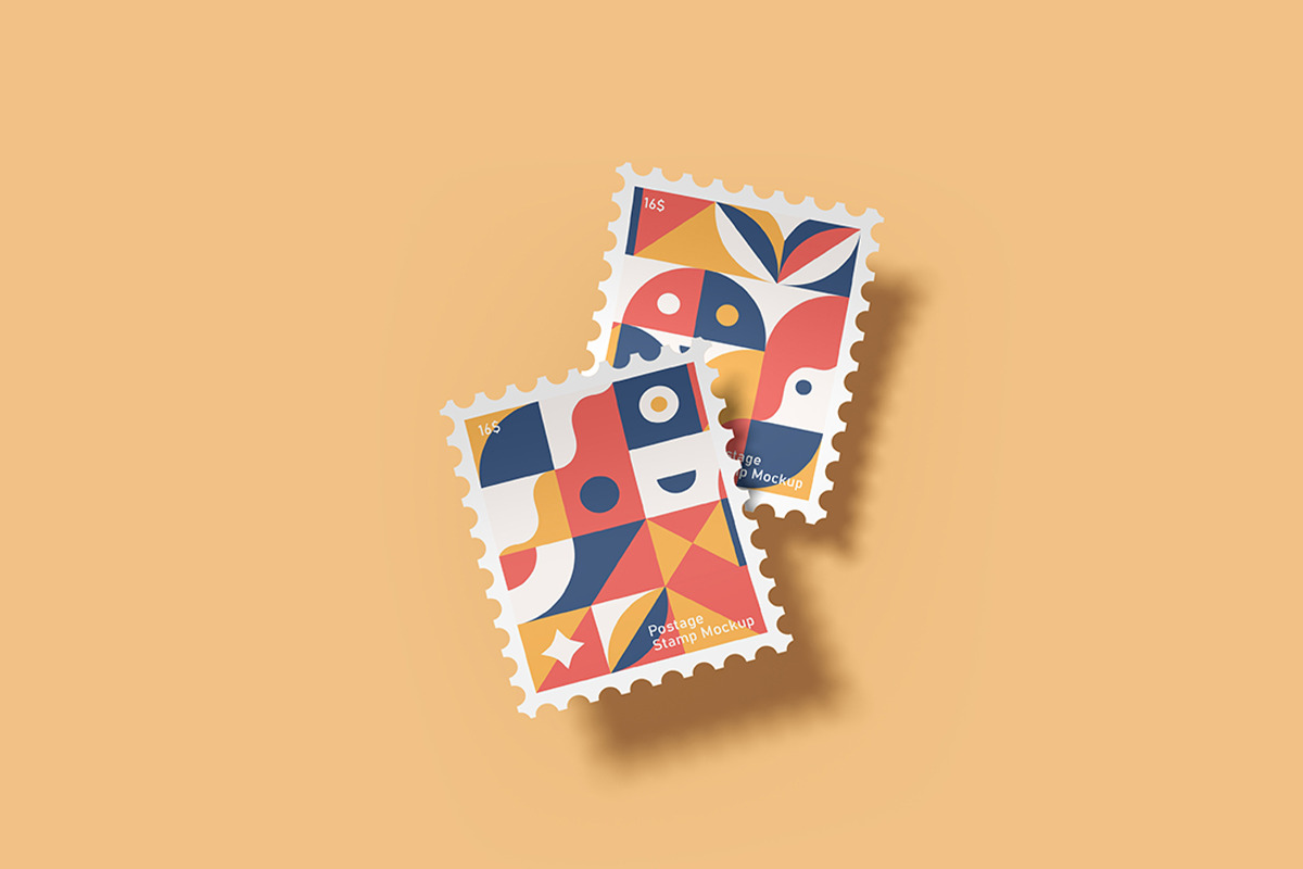 Postage Stamp Mockup, a Product Mockup by FathirMarz (Photo 6 of 10)
