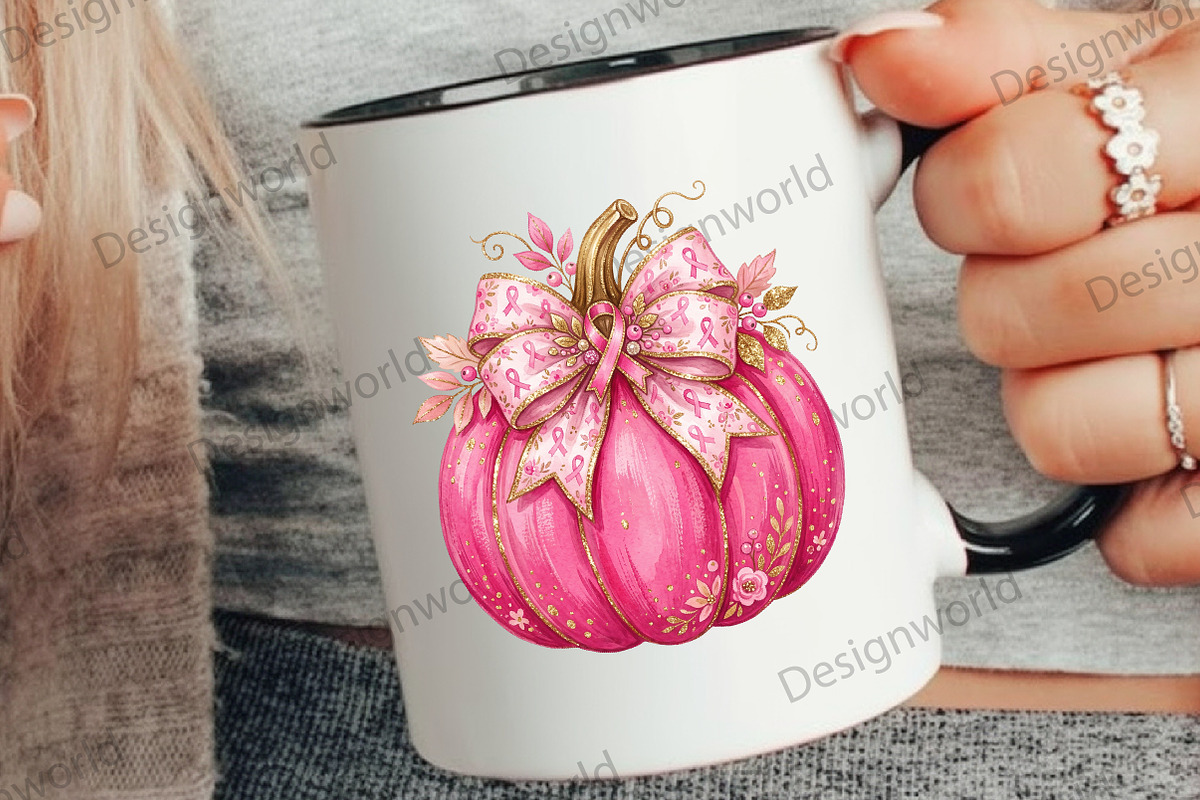 Breast Cancer Pumpkin PNG png, a Seasonal Illustration by Designworld (Photo 4 of 4)