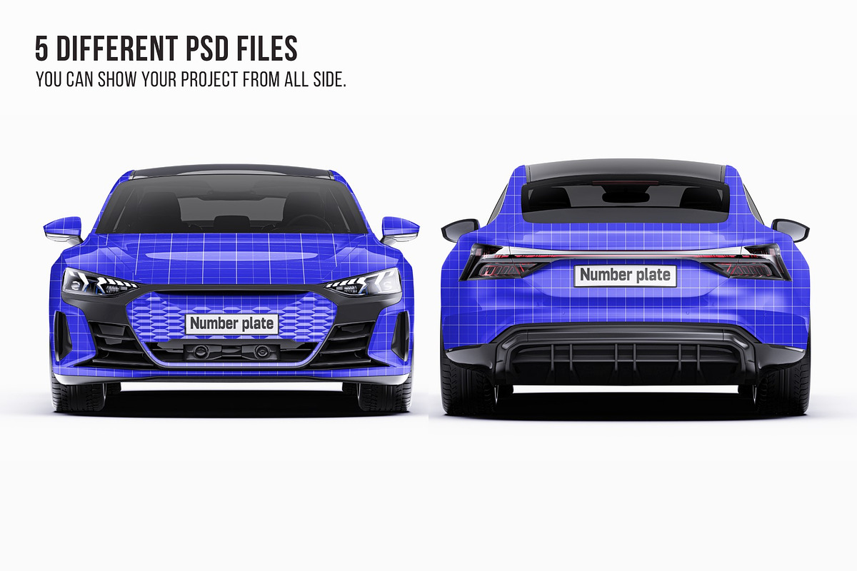 Electric Performance Coupe Mockup, an Advertising Mockup by Halal Graphic Studio (Photo 8 of 12)
