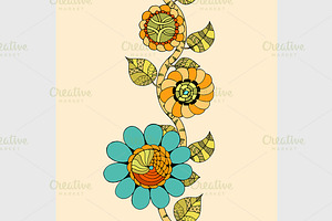 Vector Seamless Floral Pattern.