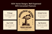 Vintage Industry Illustration Set, an Object Illustration by Prosymbols (Thumbnail 2 of 10)