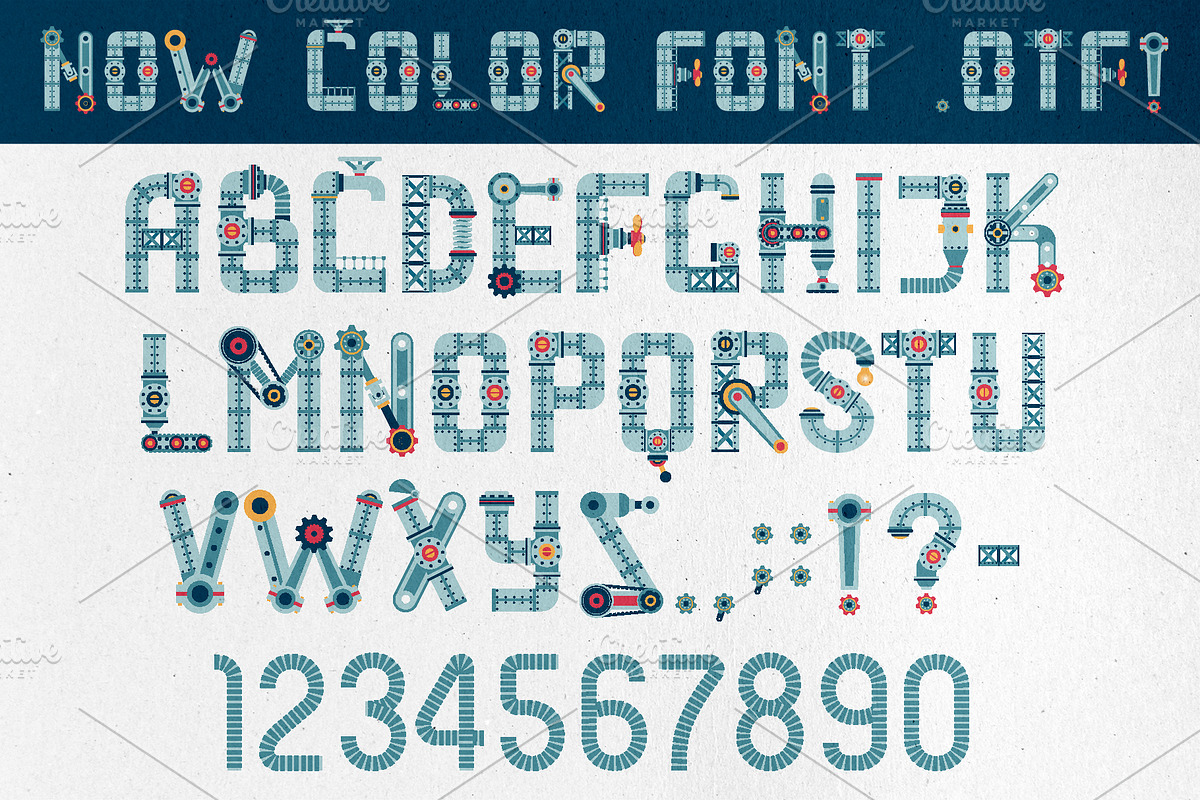 Steampunk font - IndustryMania