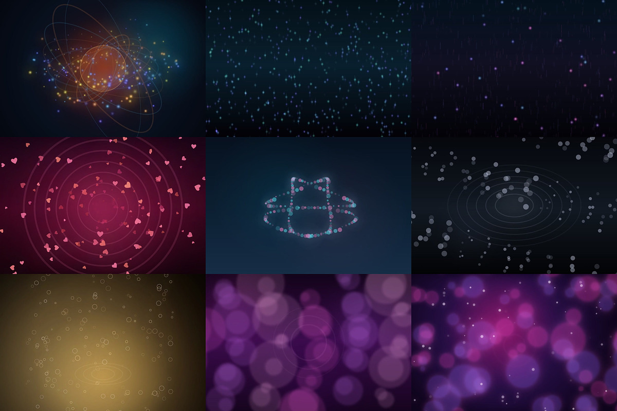 VJ Loops and Particles Backdrop, a Background Graphic by cheapmotiongraphics (Photo 5 of 7)