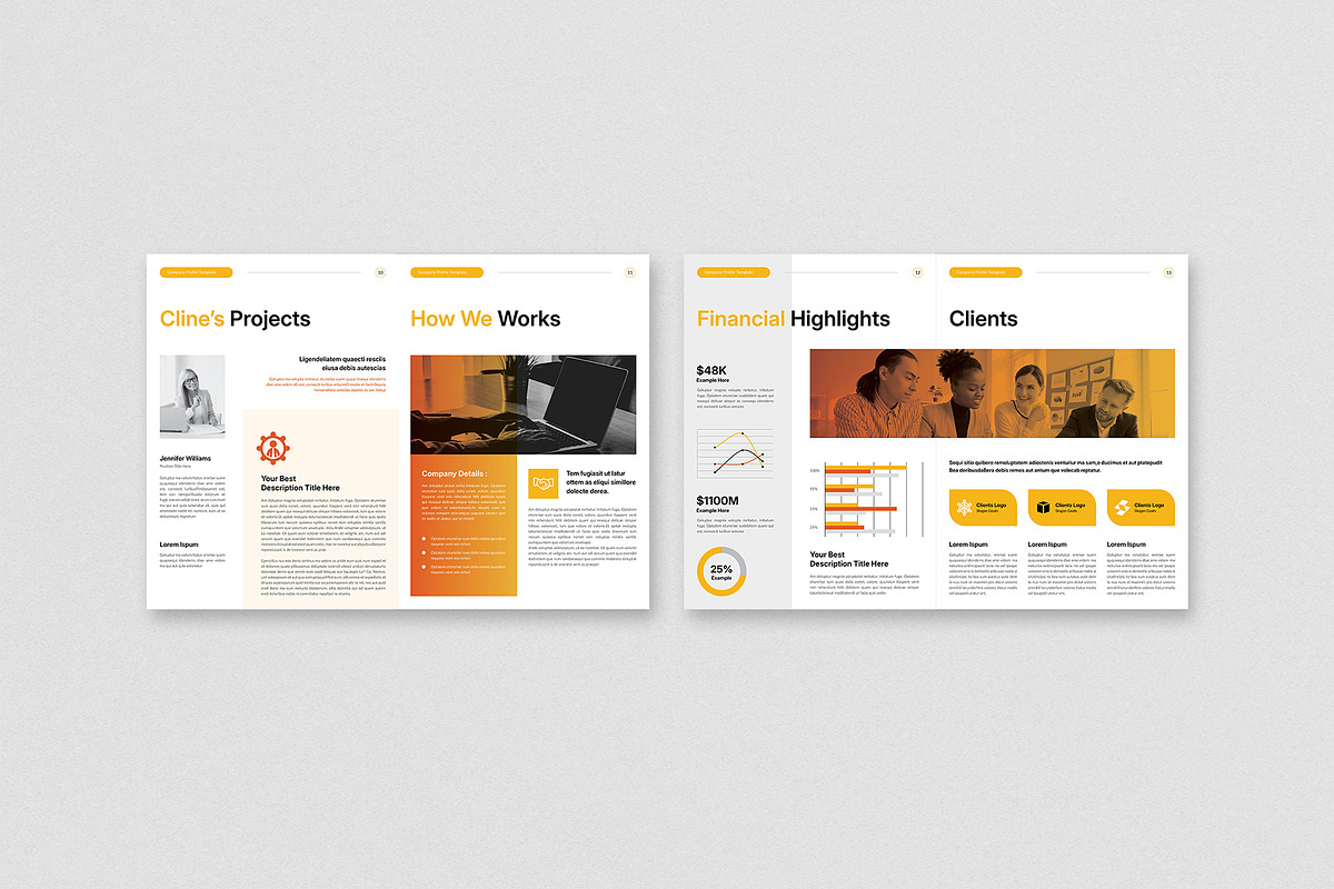 Company Profile Brochure Template, a Brochure Template by Cleffon_Graphic_Studio (Photo 5 of 8)